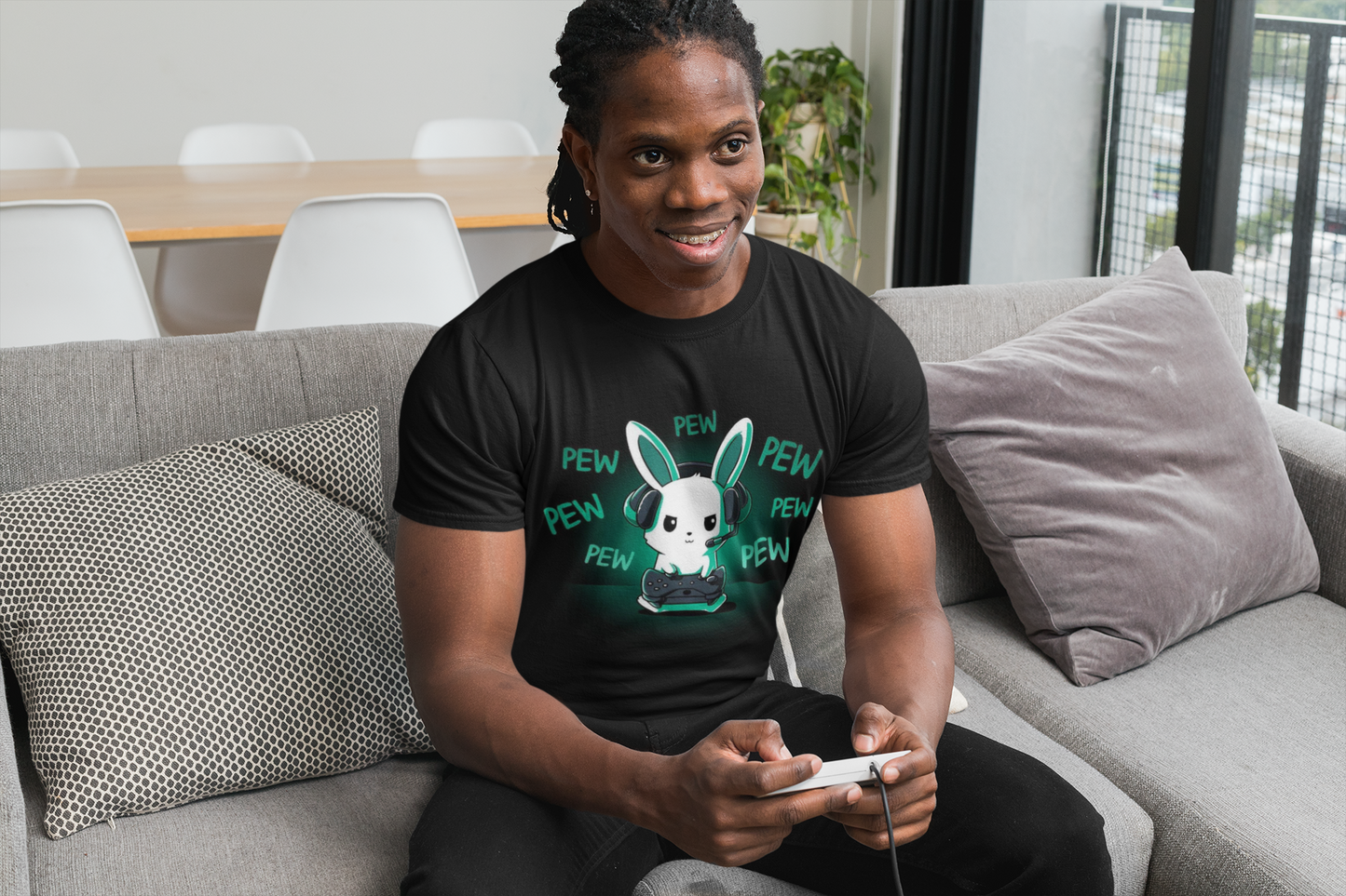 Gaming Bunny Cotton Tee