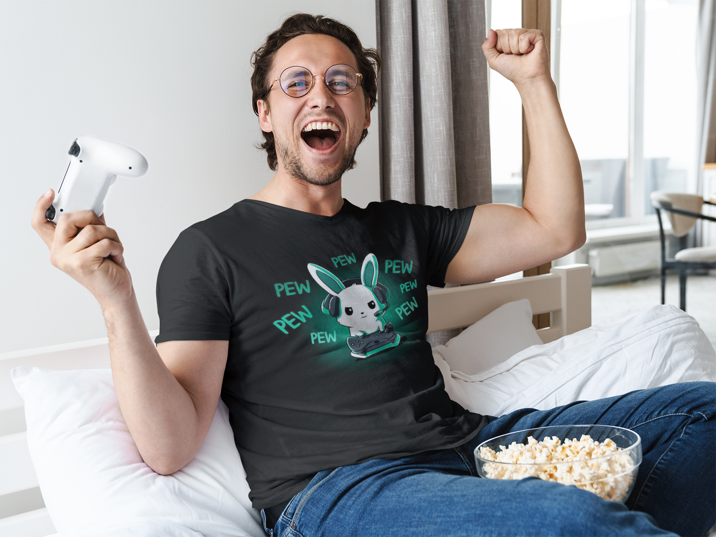Gaming Bunny Cotton Tee