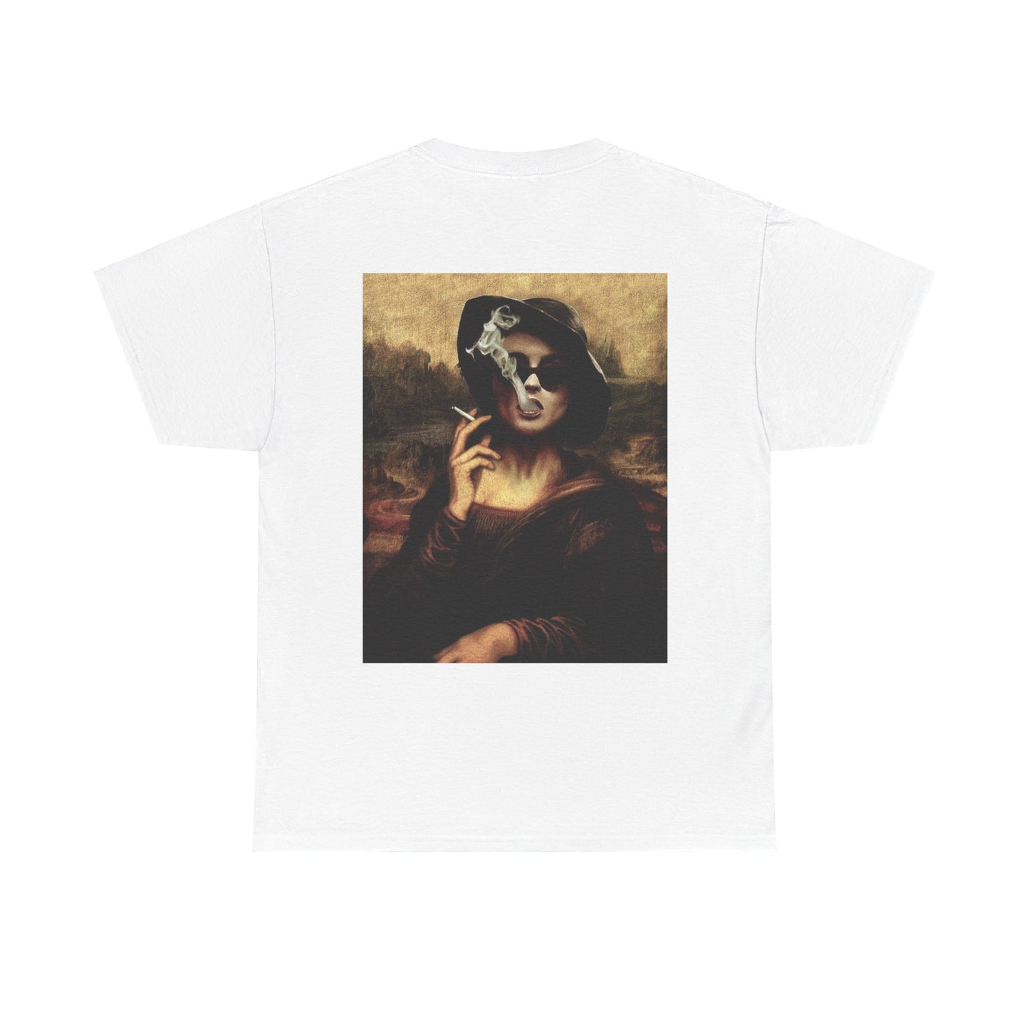 Smoking Mona Lisa Cotton Tee