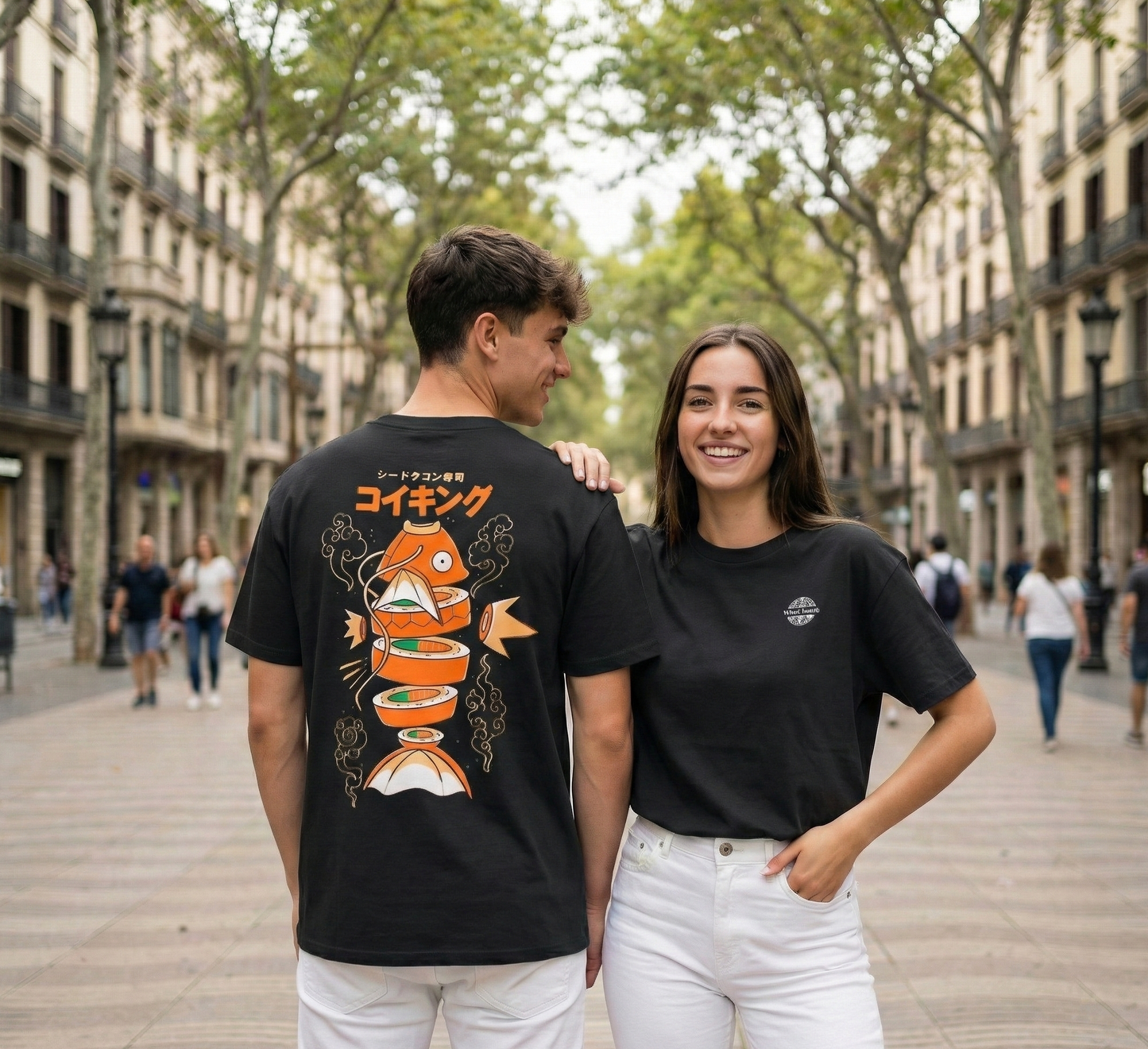 Magikarp Sushi T-Shirt | Funny Pokémon Parody Tee | Japanese Food Graphic Shirt | Cute Nigiri Fish Gamer Gift | Unisex Anime Streetwear Top