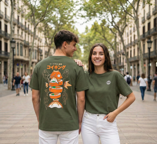 Magikarp Sushi T-Shirt | Funny Pokémon Parody Tee | Japanese Food Graphic Shirt | Cute Nigiri Fish Gamer Gift | Unisex Anime Streetwear Top