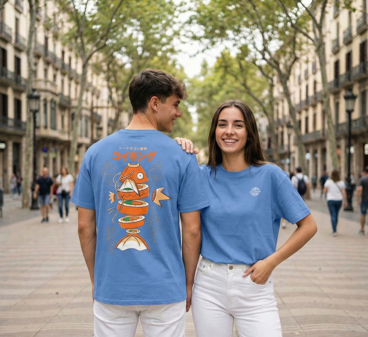 Magikarp Sushi T-Shirt | Funny Pokémon Parody Tee | Japanese Food Graphic Shirt | Cute Nigiri Fish Gamer Gift | Unisex Anime Streetwear Top