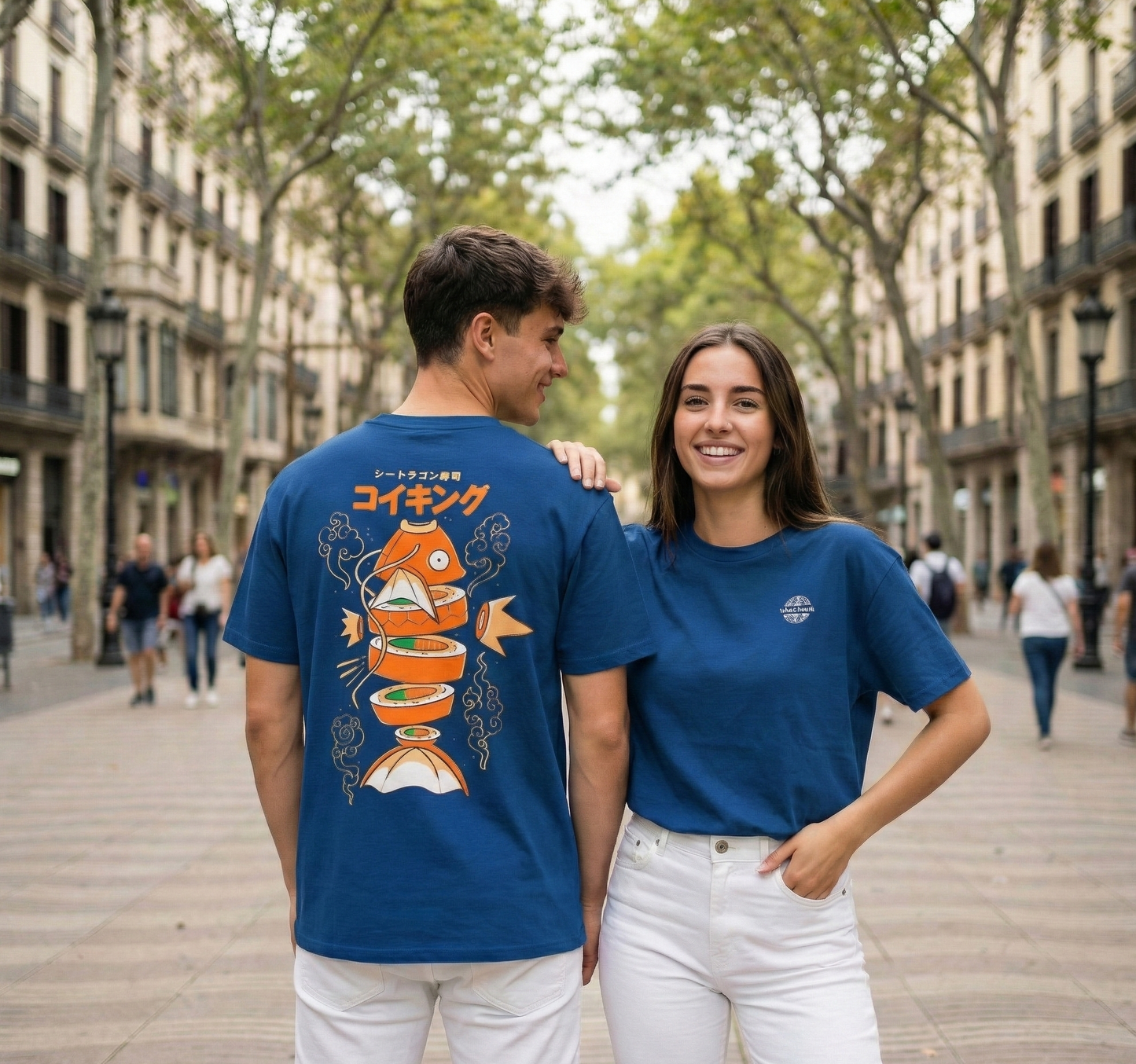 Magikarp Sushi T-Shirt | Funny Pokémon Parody Tee | Japanese Food Graphic Shirt | Cute Nigiri Fish Gamer Gift | Unisex Anime Streetwear Top